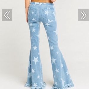 show me your mumu star flare jeans